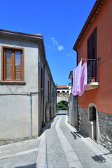 Fototapeta premium A street in Taurasi, a town in Campania, Italy.