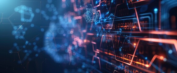 Obraz premium Abstract Industry 4.0 Business Impact , Abstract Pictures HD