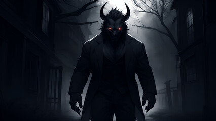 Devil in the darkness