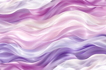 Fototapeta premium Pastel silk waves, soft flowing fabric, calming abstract background with space for text placement