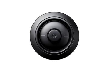 Down Hole Button isolated on transparent background.
