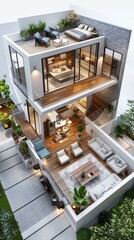 Modern and Stylish Duplex House Interior Design