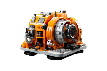 Drain Cleaning Machine isolated on transparent background.