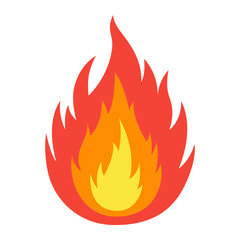 Fire flame icon.