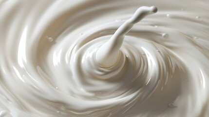 splash of swirling stirring milk