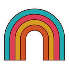 rainbow y2k elements