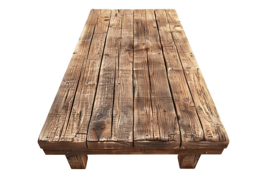 recommend clip art: Wooden plank table isolated on transparent background.