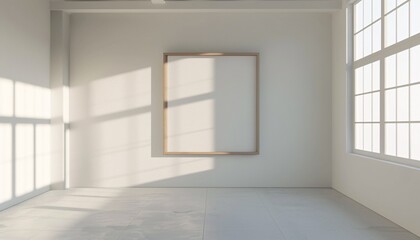 Obraz premium Minimalist Art Gallery with Natural Light