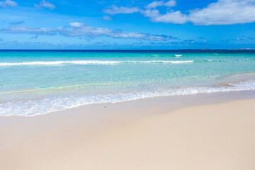 beach with sky and clouds, Praia Carlota, Boa Vista, Cape Verde