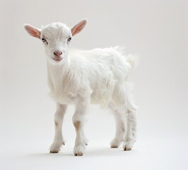 Fototapeta premium Newborn Lamb with White Fur