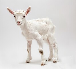 Fototapeta premium Newborn Goat with Unique Markings