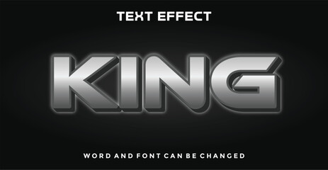King editable text effect