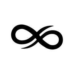 Infinity symbol vector simple tattoo design Looping concept