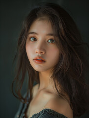 Naklejka premium A Chinese girl
