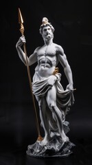 Obraz premium Abstract Epic Ancient Mythology Stoic Figure Portraying the Stoicism Existence with Stoical Expressionism And Timeless Classicism