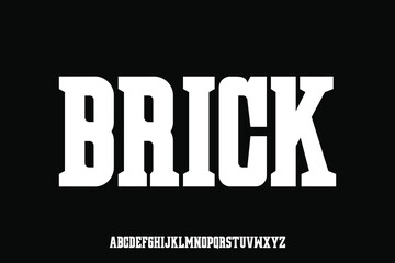 Display alphabet vector font design suitable for headline, poster, logo design and many more