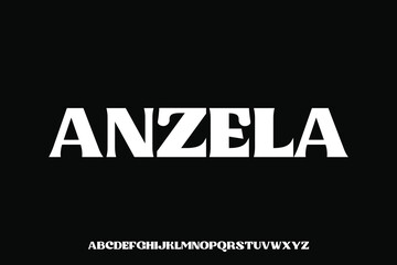 Display alphabet vector font design suitable for headline, poster, logo design and many more