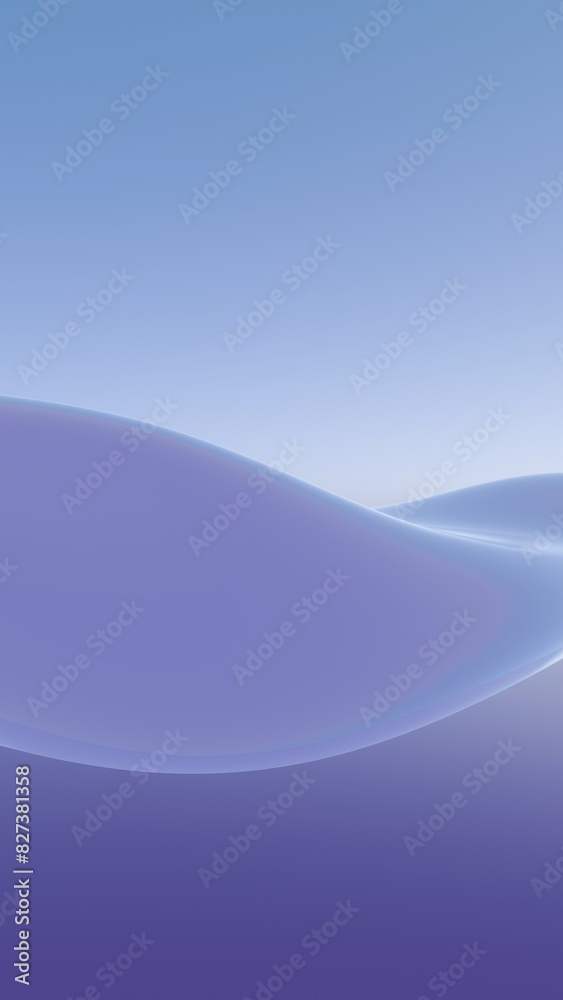 Poster Waves of dynamic waveforms with 3D effects, creating a visually rhythmic and harmonious composition..