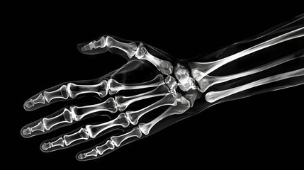 Naklejka premium X-Ray of a Hand and Wrist