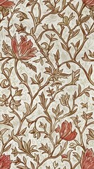 Monochrome Harmony Intricate Blooms on a Blank Canvas backdrop