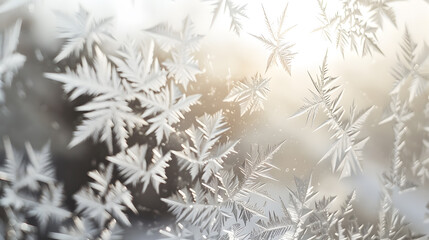 A close up of snowflakes, with each one having a unique and intricate design