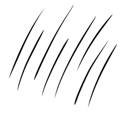 Movement or motion lines isolated vector set. Comic speed and boom effect symbols. 