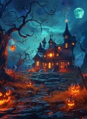 Halloween Pumpkin Home