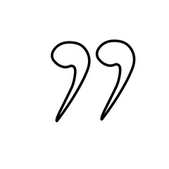 Quote mark, dialog line editable icon