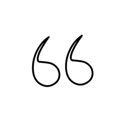 Quote mark, dialog line editable icon