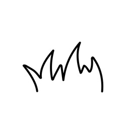 doodle grass illustration collection handdrawn style