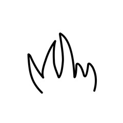 doodle grass illustration collection handdrawn style