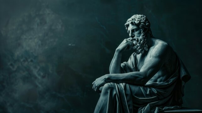 Philosopher Statue Embodies Stoic Philosophy