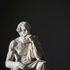 Philosopher Statue Embodies Stoic Philosophy
