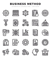 Business Method icon pack for your website. mobile. presentation. and logo design.