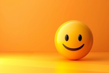 Happy smiley face - icon. Beautiful simple AI generated image in 4K, unique.