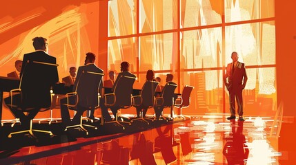 office room, workspace, discussion meeting room, business background	