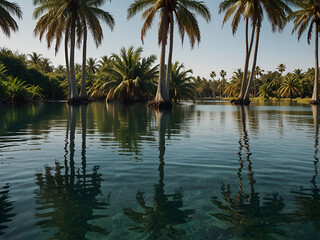 Obraz premium palm trees on the beach