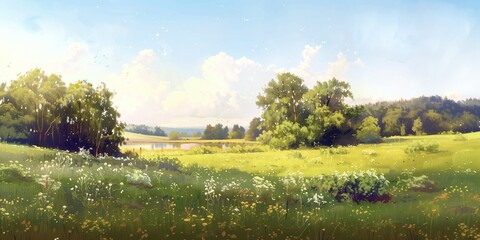 AI generated illustration of unseen Central Ohio landscapes