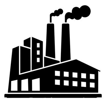 recommend clip art: factory vector silhouette illustration