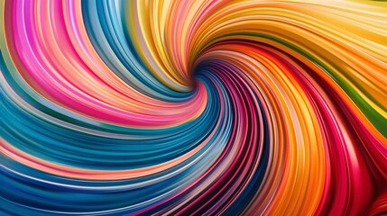 Obraz premium Vibrant Color Spiral Art