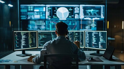 Obraz premium Hacking: A Modern-Day Profession