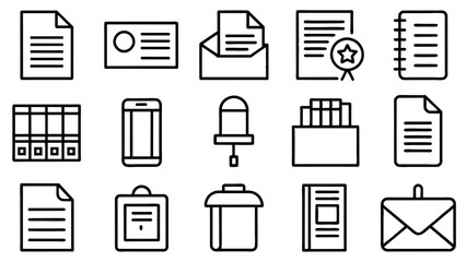 Document related education icons