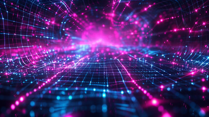 Obraz premium fiber optics background with spots