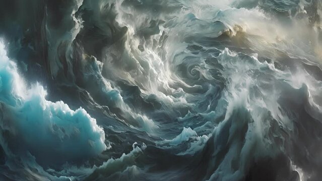 A neverending dance between the elements as the air and water whirl and tangle in a beautiful chaos.