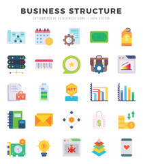Business Structure icon pack for your website. mobile. presentation. and logo design.