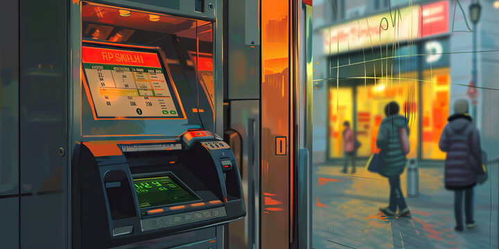 Card Skimming at ATMs: An infographic explaining how card skimming devices are placed on ATMs to steal card information, often accompanied by a pinhole camera to capture PIN numbers