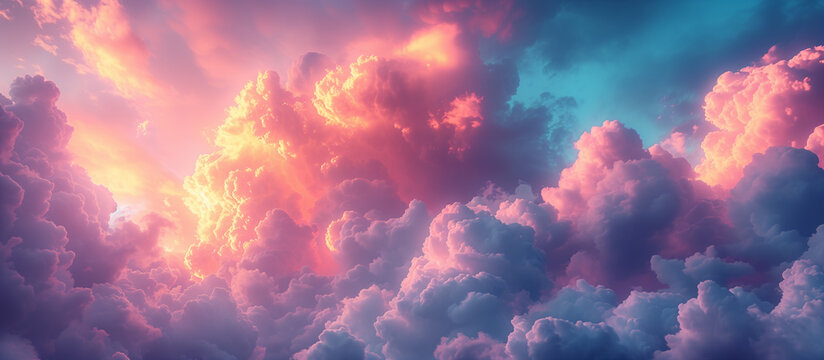 pink clouds