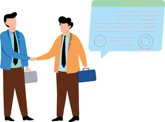 The boys are dealing.