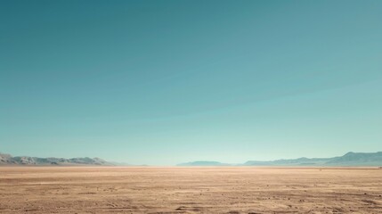 Fototapeta premium Vast and boundless gobi desert landscape background