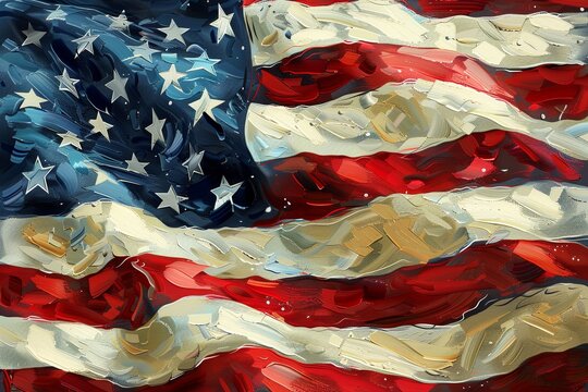 Juneteenth flag history flat design top view Juneteenth theme cartoon drawing Monochromatic Color Scheme